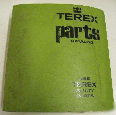 Terex ts 14 scraper parts book manual