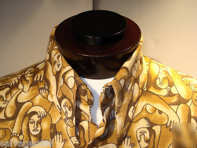 Used mens jersey shirt flat front form counter display 