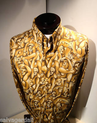 Used mens jersey shirt flat front form counter display 