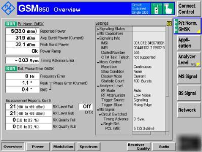 Rohde & schwarz CMU200 (gsm/gprs/edge/wcdma B1 - B9)