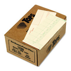 Time cards, weekly, two-sided, 3-3/8 X8.25 , 150 lbs st