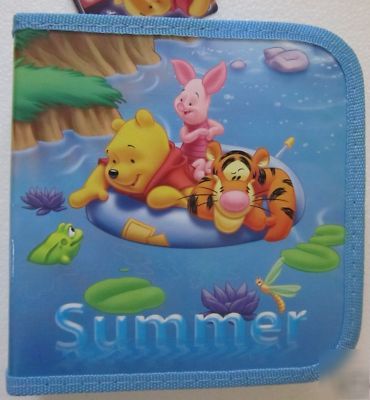Winnie the pooh cd dvd holder case bag-40PCS