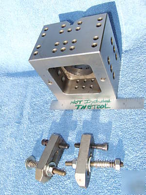 Grind cube toolmaker machinist vintage xlnt tapped clmp