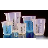 New 150ML plastic graduated beaker nalge laboratory PK1 