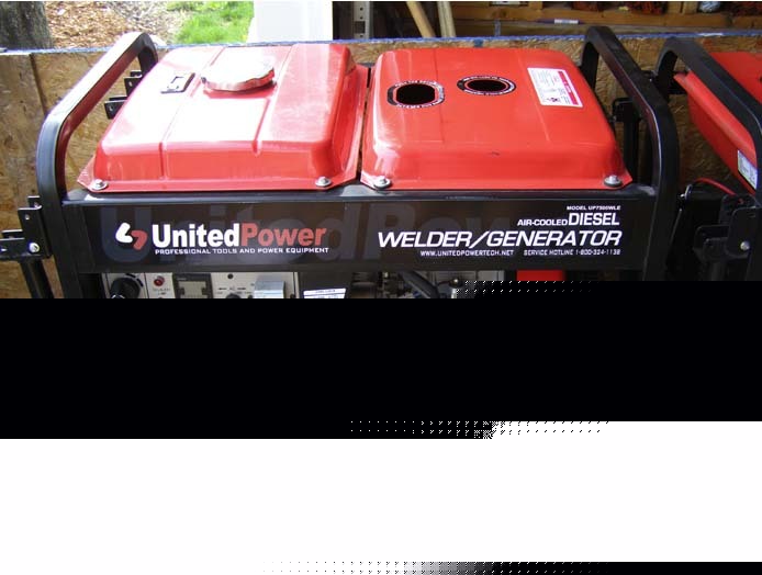 New united power diesel generator welder $5475 retail 