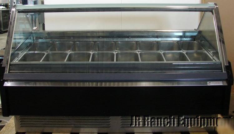 Oscartielle GHEA12 gelato display freezer with pans