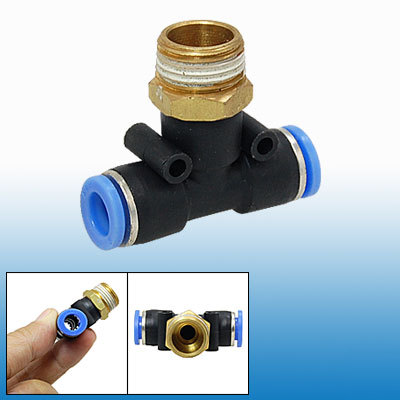 10 x 16.5MM one touch push in male branch tee fittings