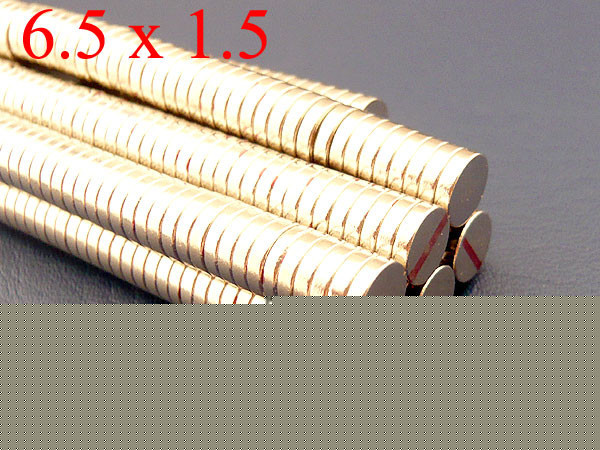 100 neodymium super strong disc magnets 6.5X1.5MM N35