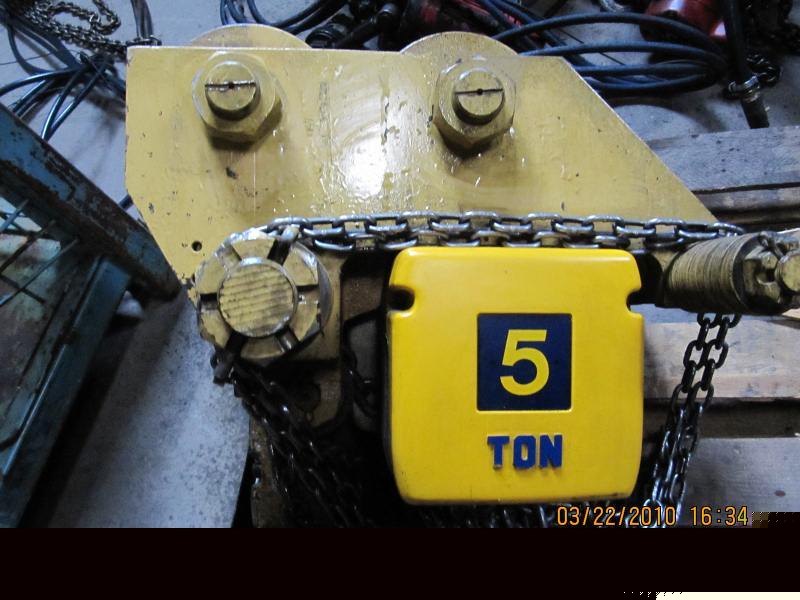 5 ton chain hoist with power trolley chain fall