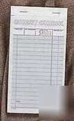 Adams 2 pt carbonless no stub guest checks |1 cs|