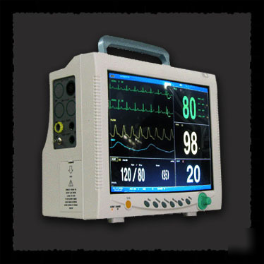 Ce approved 6 parameter patient monitor 12.1' + printer