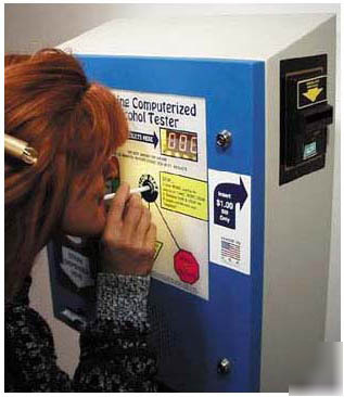 Dollar bill operated alcohol breathalyser, model 2000 