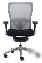 Haworth zody chair mesh back & leather seat fully adjus