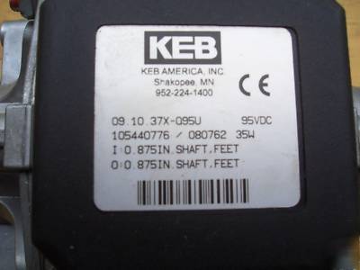 Kebco (keb america) 09.10.37X-095U clutch/brake system