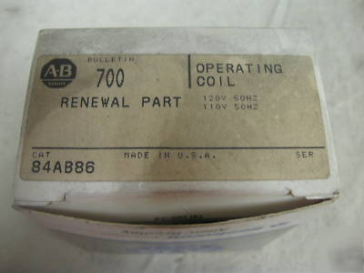 New 84AB86 allen bradley operating coil in box