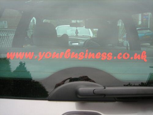 1 x vinyl lettering bumper/window stickers