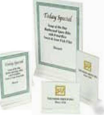 12 acrylic table card holder stand menu name 5.5