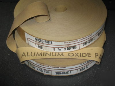 50 yard rolls sanding cloth/paper aluminum oxide/emery