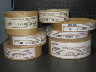 50 yard rolls sanding cloth/paper aluminum oxide/emery