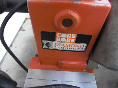 Core bore diamond drill rig m-1 stand w/ black & decker