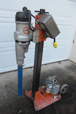 Core bore diamond drill rig m-1 stand w/ black & decker