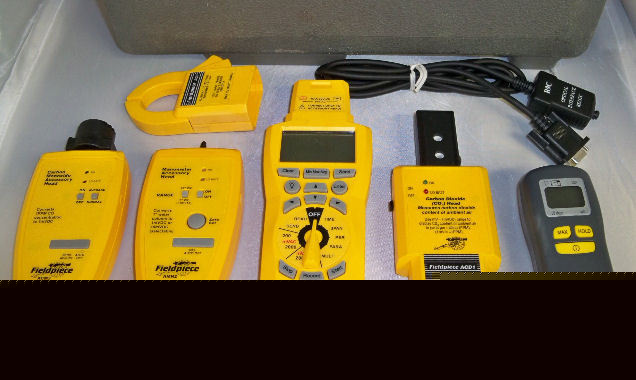 Fieldpiece hvac meters ACM3 AMN2 DL2 ACD1 ach uei CO71