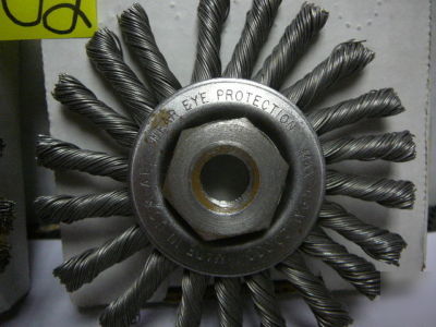 Anderson twist knot wheel brushes 4 x .020 x M14 x 2