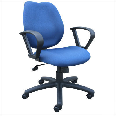 Boss office ratchet back molded foam task chair gray