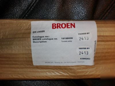 Broen vacuum pump part - 19198009 boss fitting