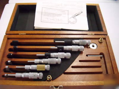 Brown and sharpe precision micrometer set