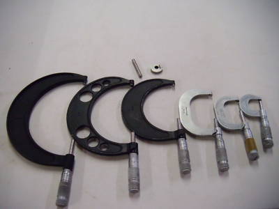 Brown and sharpe precision micrometer set