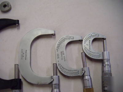 Brown and sharpe precision micrometer set