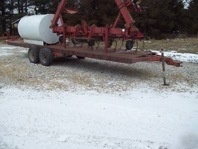 24' steel deck over trailer 4 equipment, hay, bulk seed