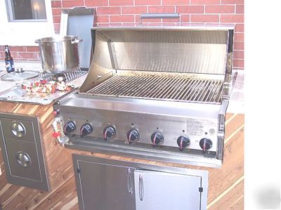 3' commercial outdoor stainless charbroiler grill 