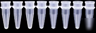 Axygen pcr tube strips and cap strips, : pcr-0208-b