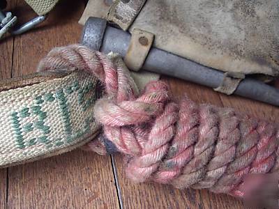 Bethlehem steel tool belt spud wrench scabbard ironwork