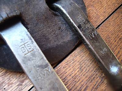 Bethlehem steel tool belt spud wrench scabbard ironwork