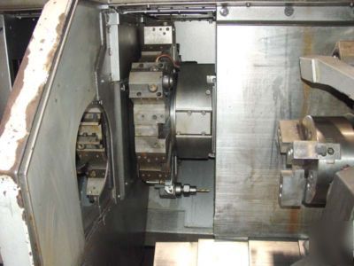 Cnc lathe turning center dual spindles mazak dual 20 