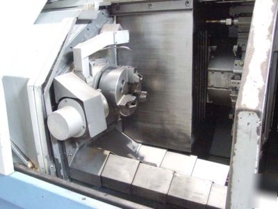 Cnc lathe turning center dual spindles mazak dual 20 