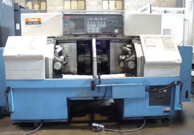 Cnc lathe turning center dual spindles mazak dual 20 