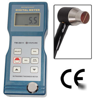 Digital ultrasonic thickness meter testing gauge tester