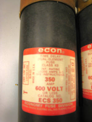 E - con fuses 350 amps 