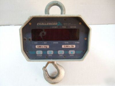 Msi challenger 2 crane scale 3360 2000X1LB 1000X0.5KG