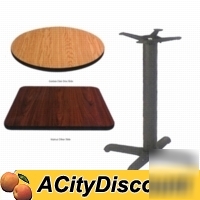 New 24 x 24 bar height reversible table & base