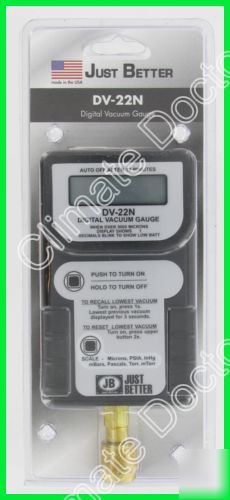 New jb dv-22N hand-held digital vacuum micron gauge 