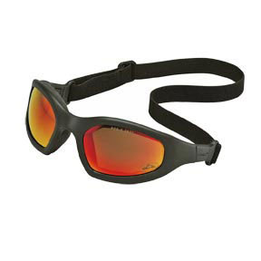 Occ goggle black frame red mirror lens