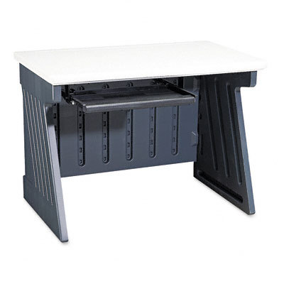 Rough `n` ready snapease 42IN computer desk silver