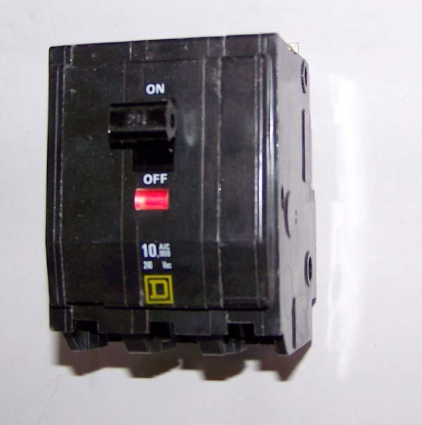 Square d qob circuit breaker 20 amps/3 pole/240V harc