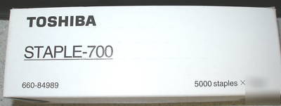 Toshiba staples 700 box of 2 cartridges 5000 per cartrg