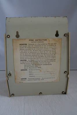 Vintage bernz o matic fire detector